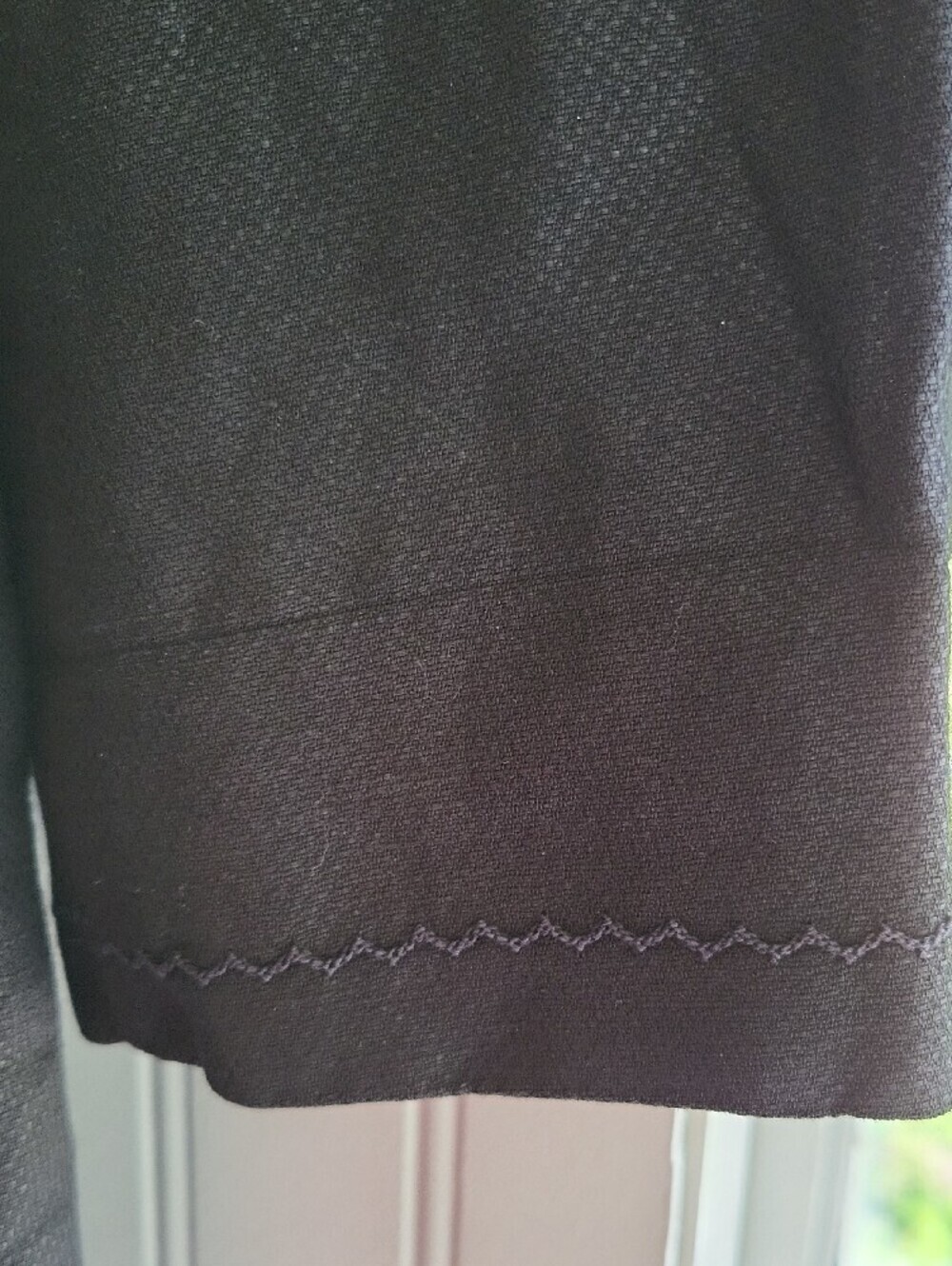 J. McLaughlin Black Pearlescent Button-Front Womens Blazer, Size 8 - Picture 4 of 9